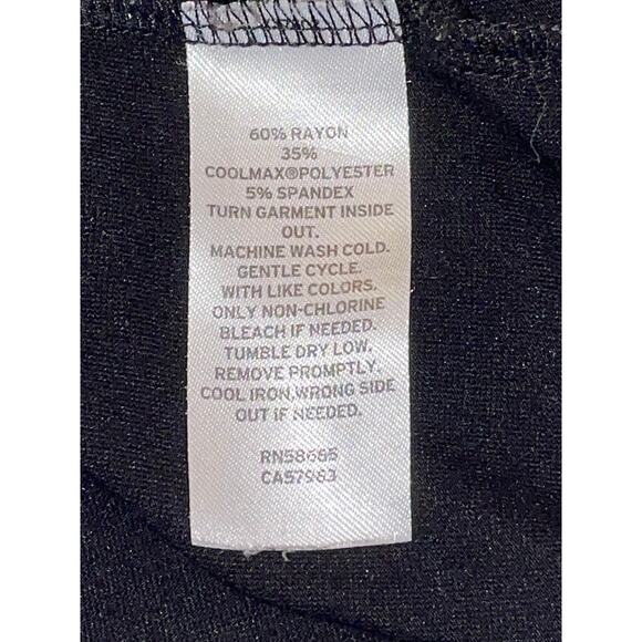 Nordstrom Basic Black Tunic Tee - Size XL -‎ Soft Rayon With Lots of Stretch - Picture 6 of 8